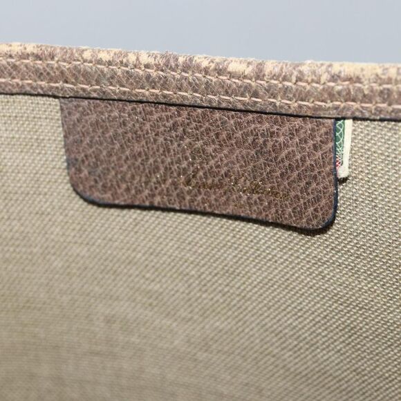 Gucci Sherry Beige Canvas Tote Bag (Pre-Owned) - Picture 8 of 16